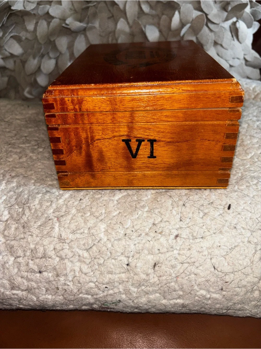 Vintage Santa Clara 1830 Wooden Cigar Box San Andres Mexico Humidor Decor